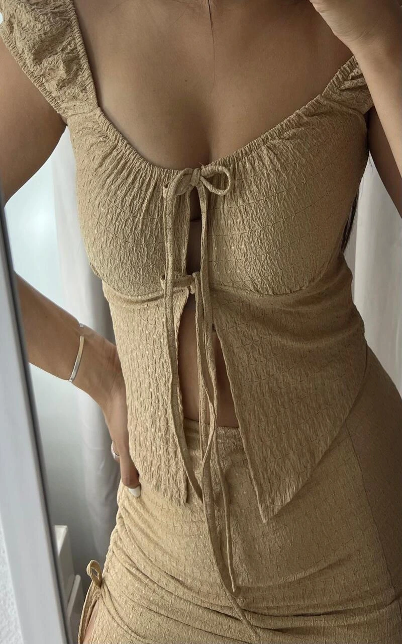 Set Lara color marrón – Cocó Clothing